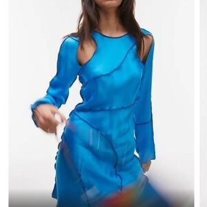Topshop size 6 dress with unique threading and cutouts NWT MSRP $130